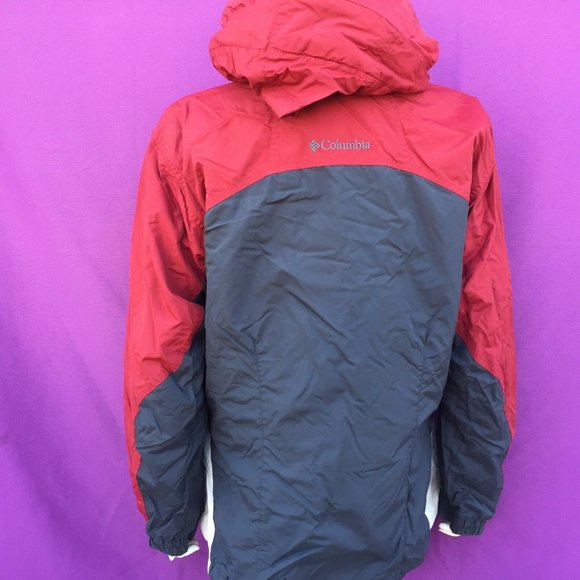 COLUMBIA women's red color warm hoodie jacket size--L - Picture 4 of 6